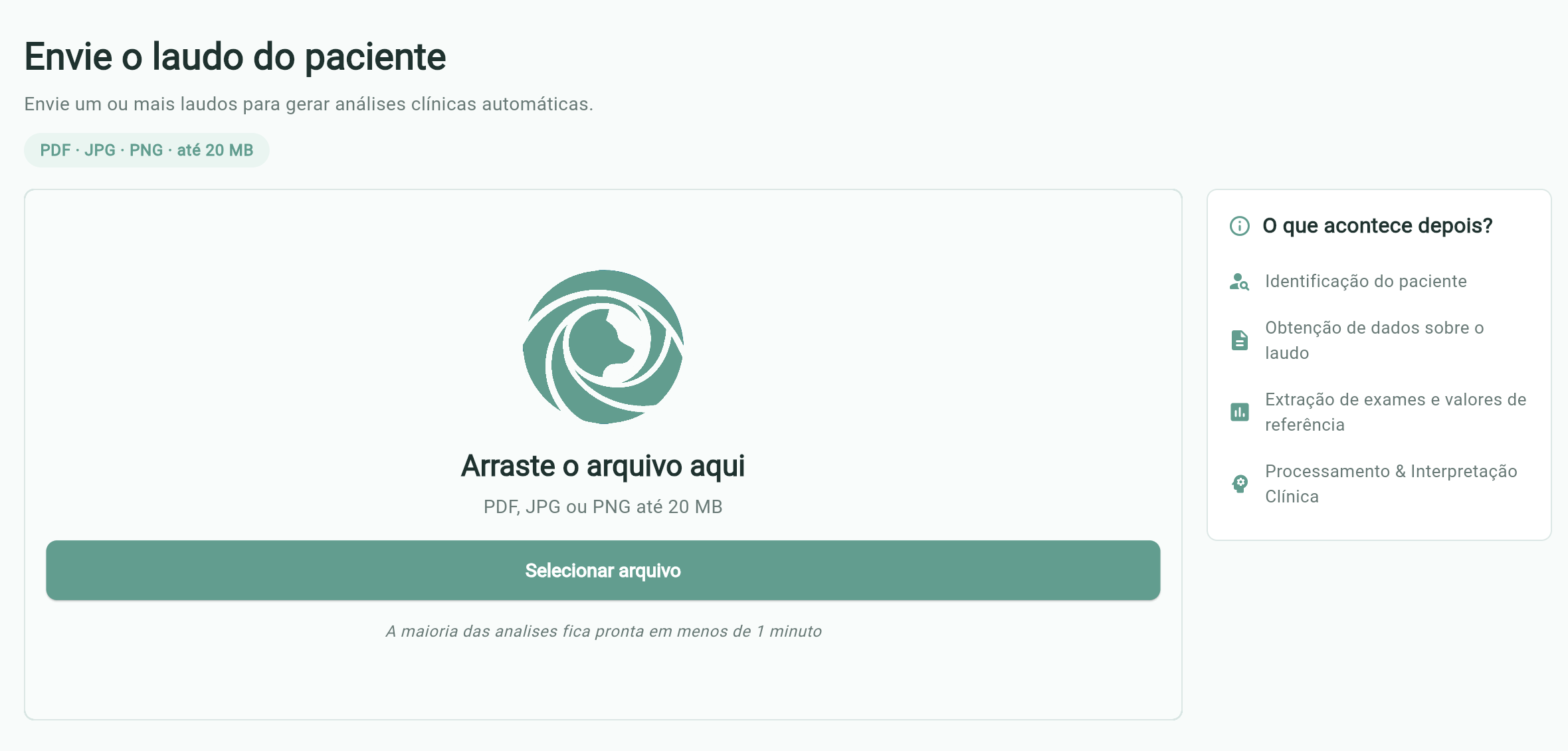 IrisVet — envio de laudo